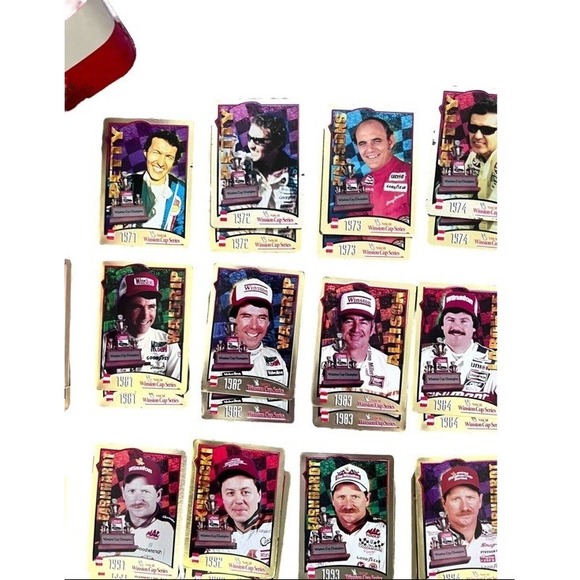 Nascar Lot 51 Metal Cards COA, 5 Collector Cards, Sticker, Tin & More 1971-1995 - Picture 5 of 11